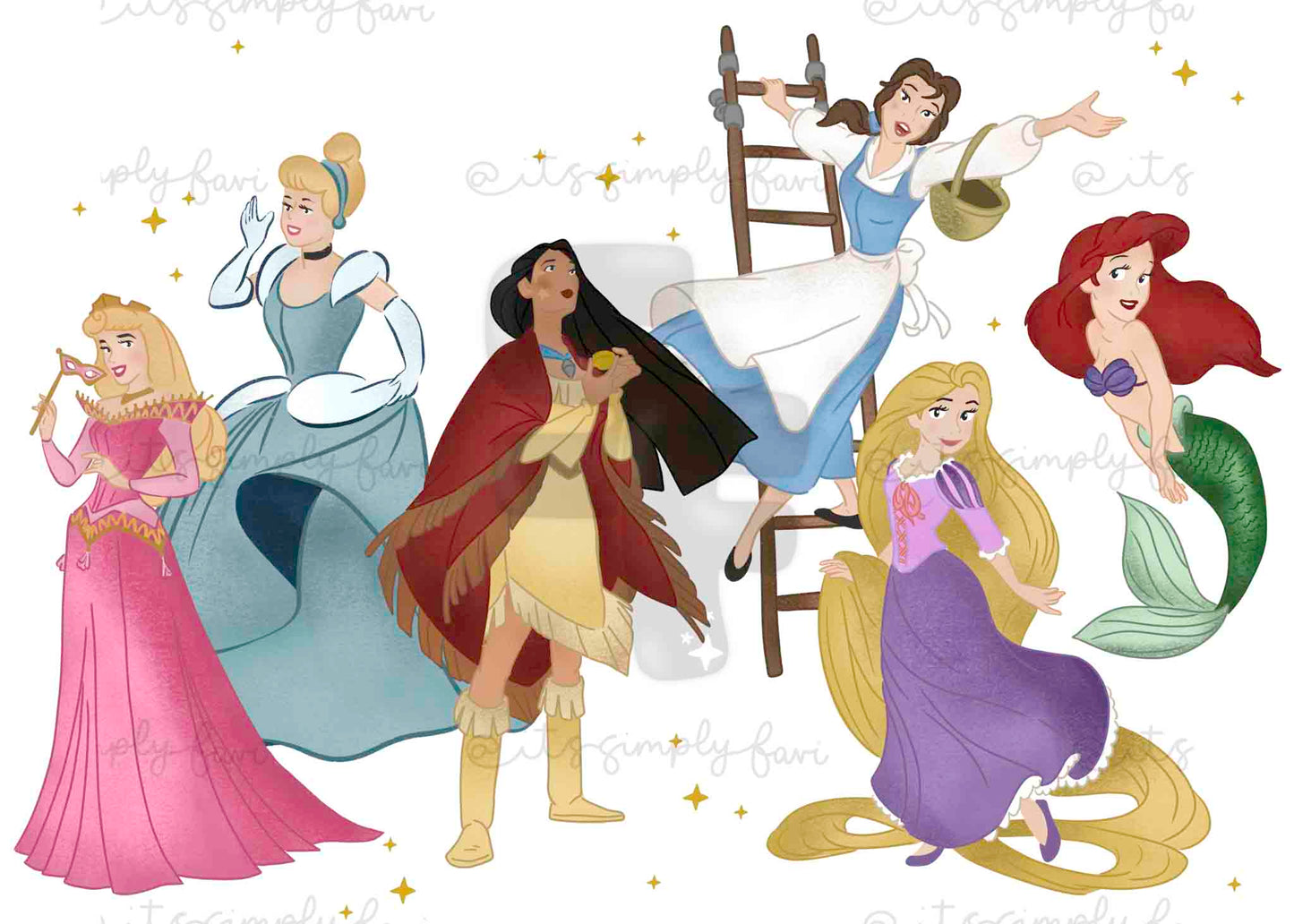 3 Month Patreon Tier Bundle - Princess Florals