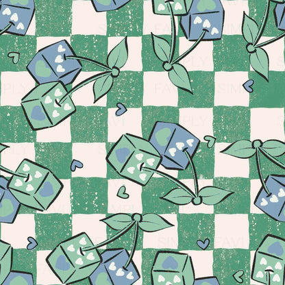 Roll the Dice Blue Chex (set of 3)