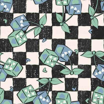 Roll the Dice Blue Chex (set of 3)