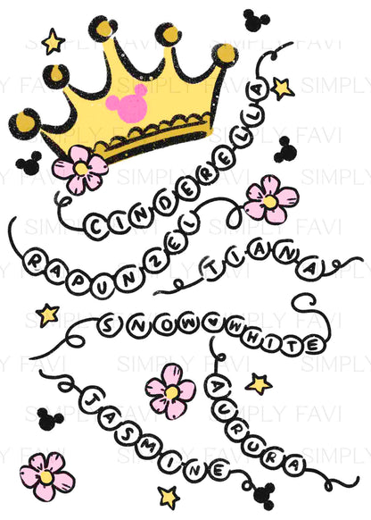 Semi Exclusive - Princess Beaded Names