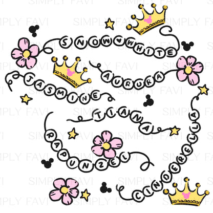 Semi Exclusive - Princess Beaded Names