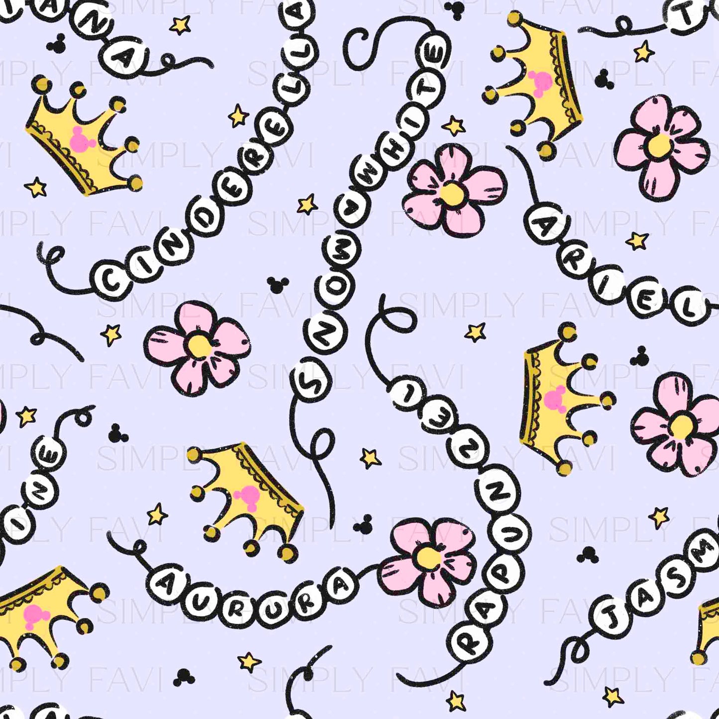 Semi Exclusive - Princess Beaded Names