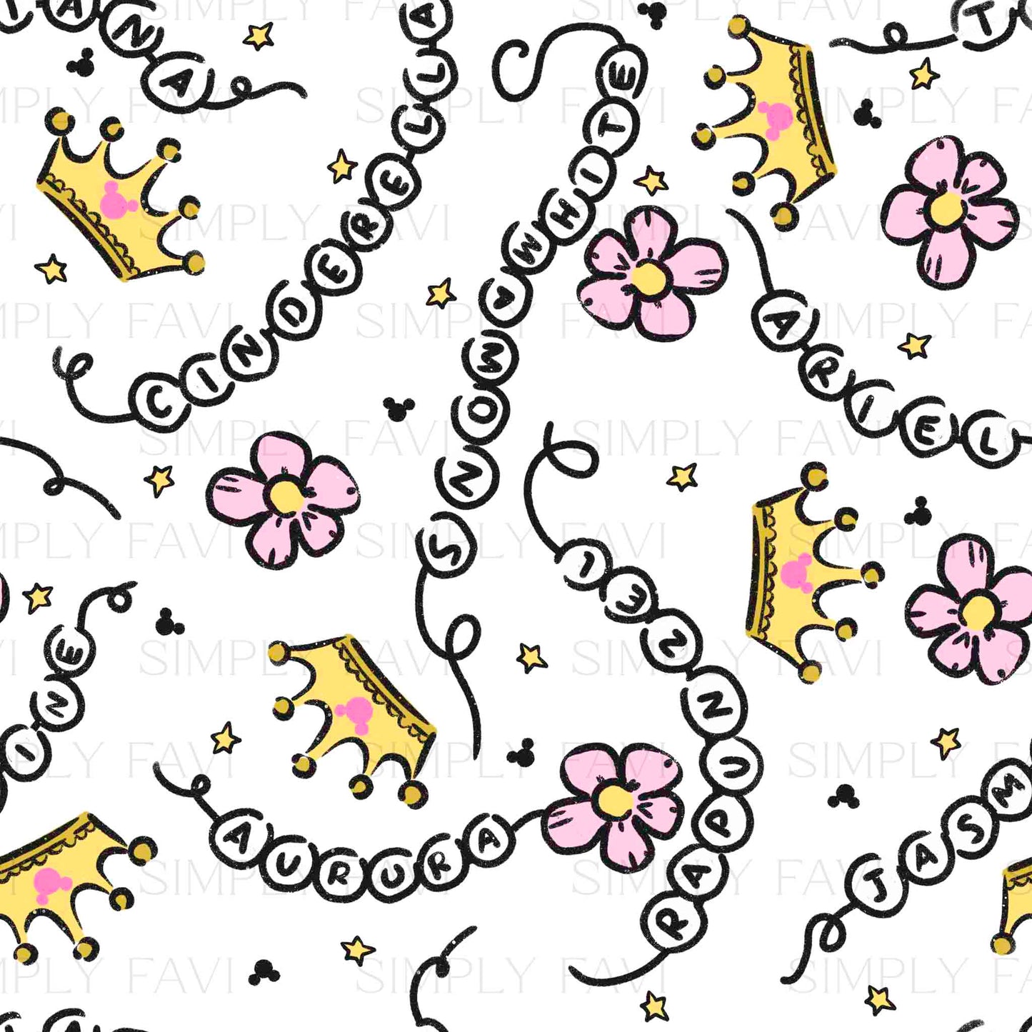 Semi Exclusive - Princess Beaded Names