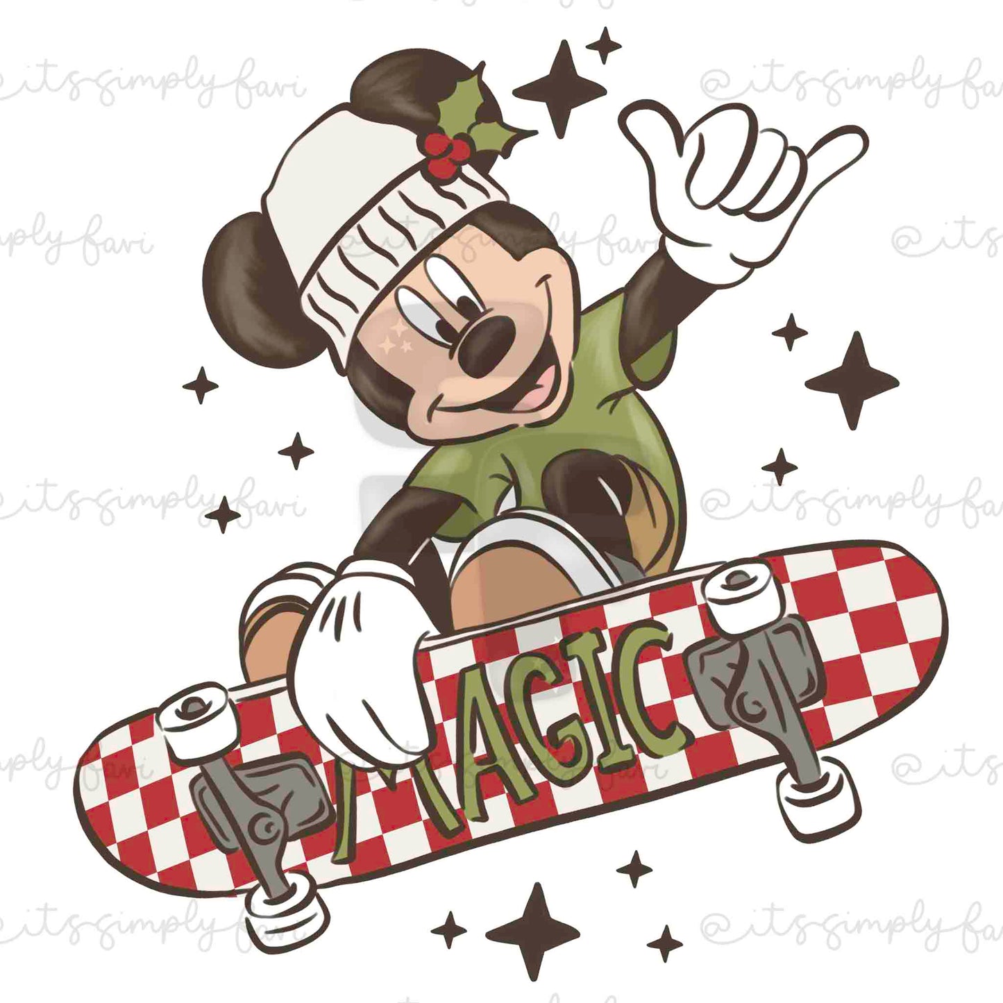 3 Month Patreon Tier Bundle - Skater Mouse XMas