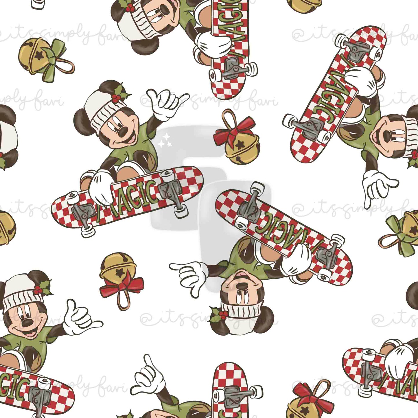 3 Month Patreon Tier Bundle - Skater Mouse XMas