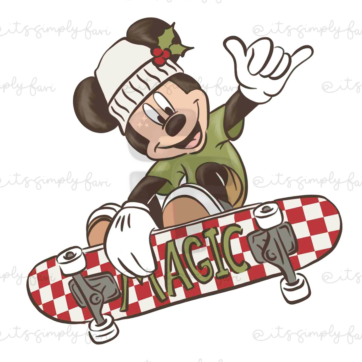 3 Month Patreon Tier Bundle - Skater Mouse XMas