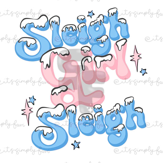 Sleigh Girl Sleigh PNG