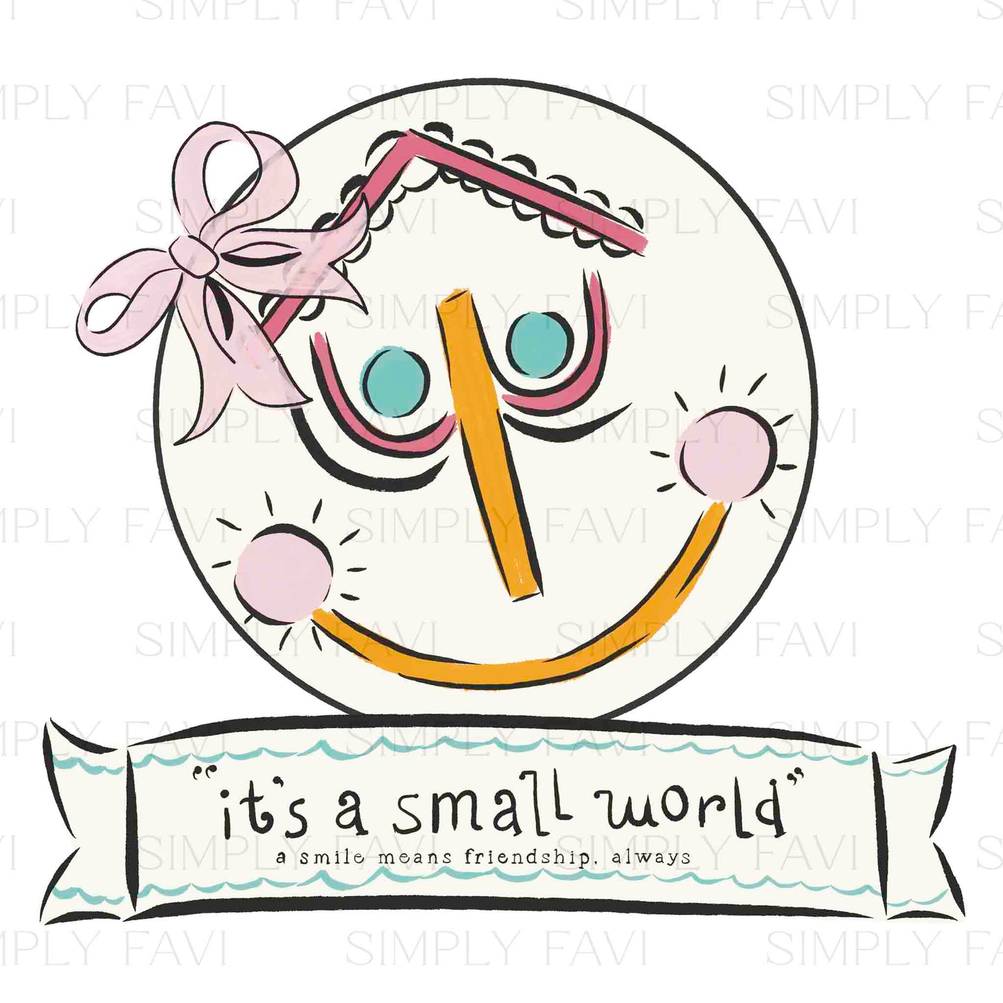 Magical Small World - Clock