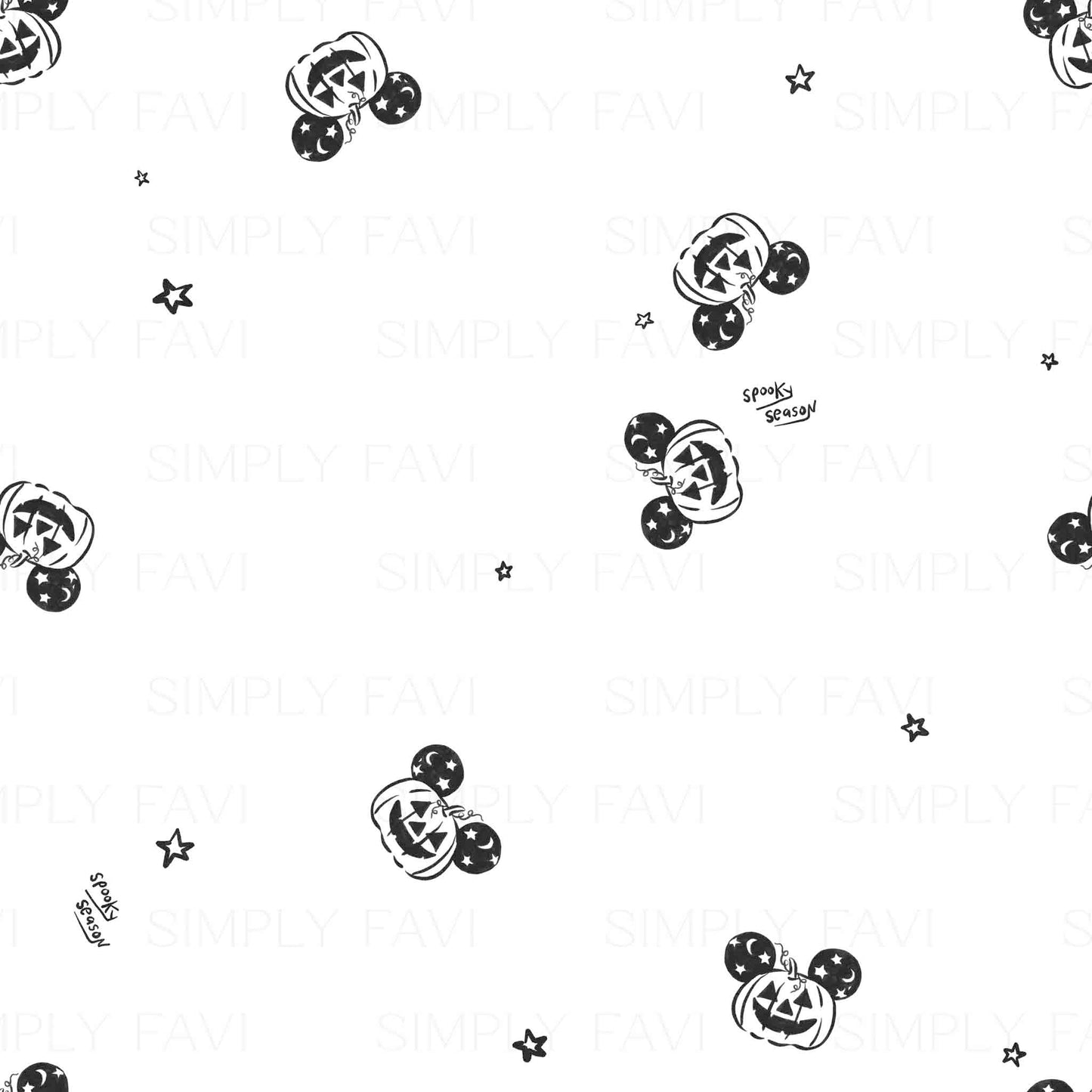 Spooky Pumpkin (set of 8)