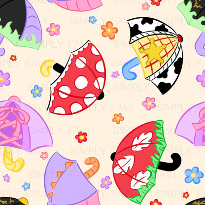 3 Month Patreon Tier Bundle - Spring Umbrellas