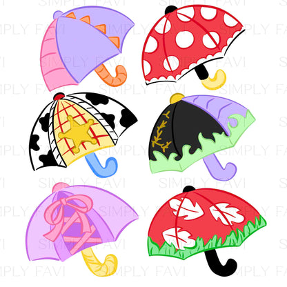 3 Month Patreon Tier Bundle - Spring Umbrellas