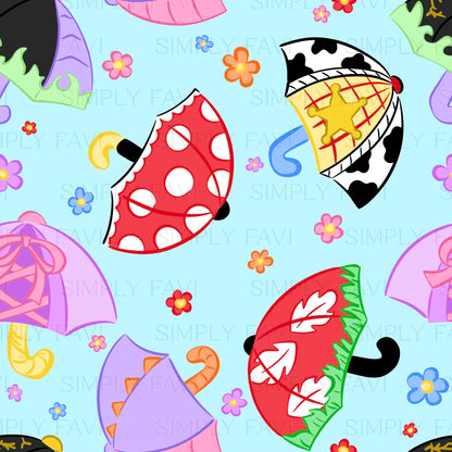 3 Month Patreon Tier Bundle - Spring Umbrellas