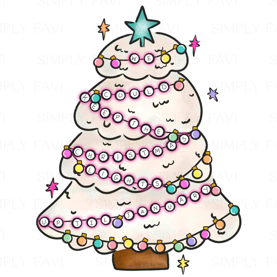 Swiftie Christmas Tree PNG ShopUnapolo