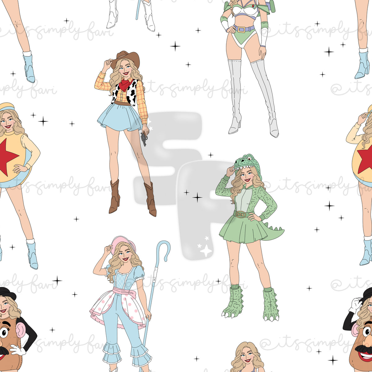 3 Month Patreon Tier Bundle - Taylor Dress Up