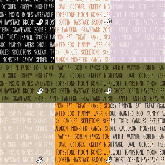 Spooky Words (set of 7)