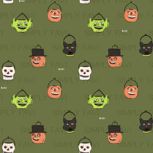 Vintage Buckets Green