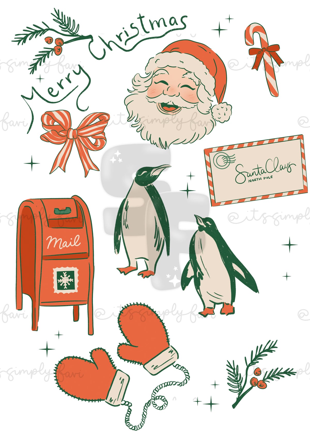 3 Month Patreon Tier Bundle- Santa