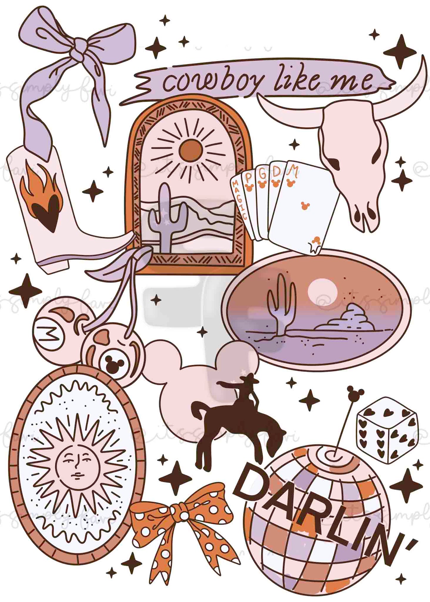 Western Cowgirl Magic (Sunset Colors)