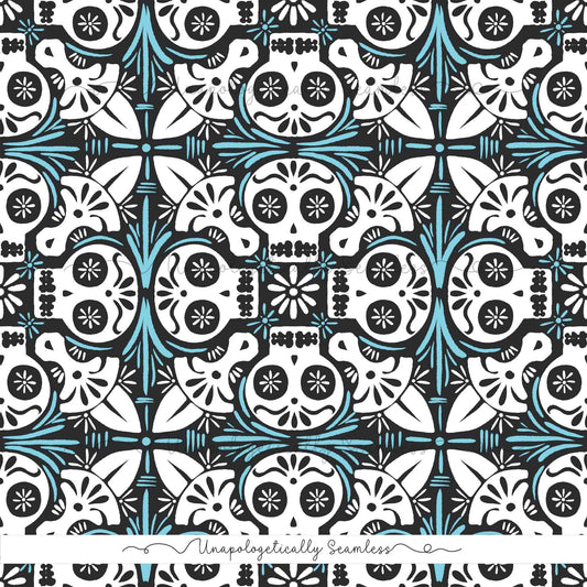 Mex Skull Blue