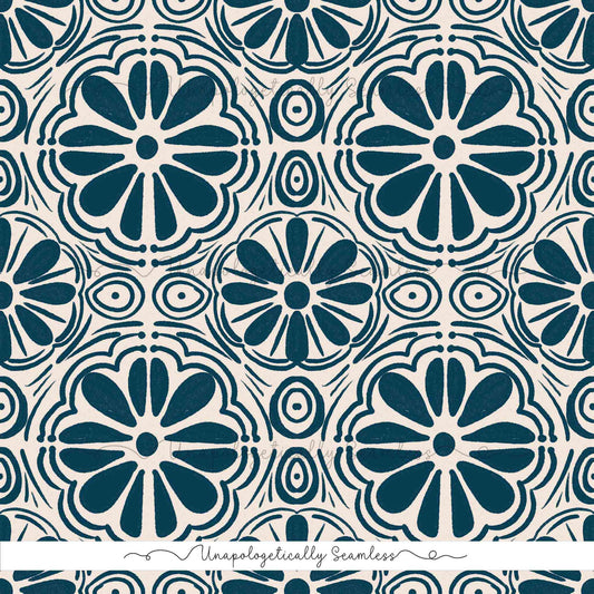 Mex Tile Navy