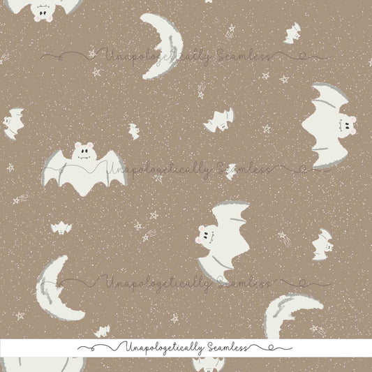Spooky Bats Brown